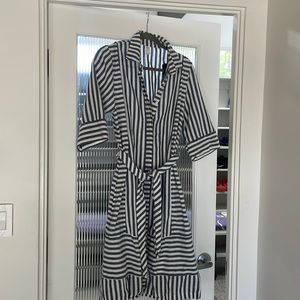 Tigerlily short sleeve striped shirt dress